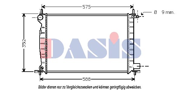 AKS DASIS Radiators, Motora dzesēšanas sistēma 091080N